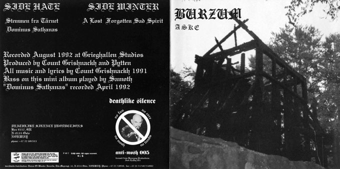 Burzum Aske (mini-LP) 1993