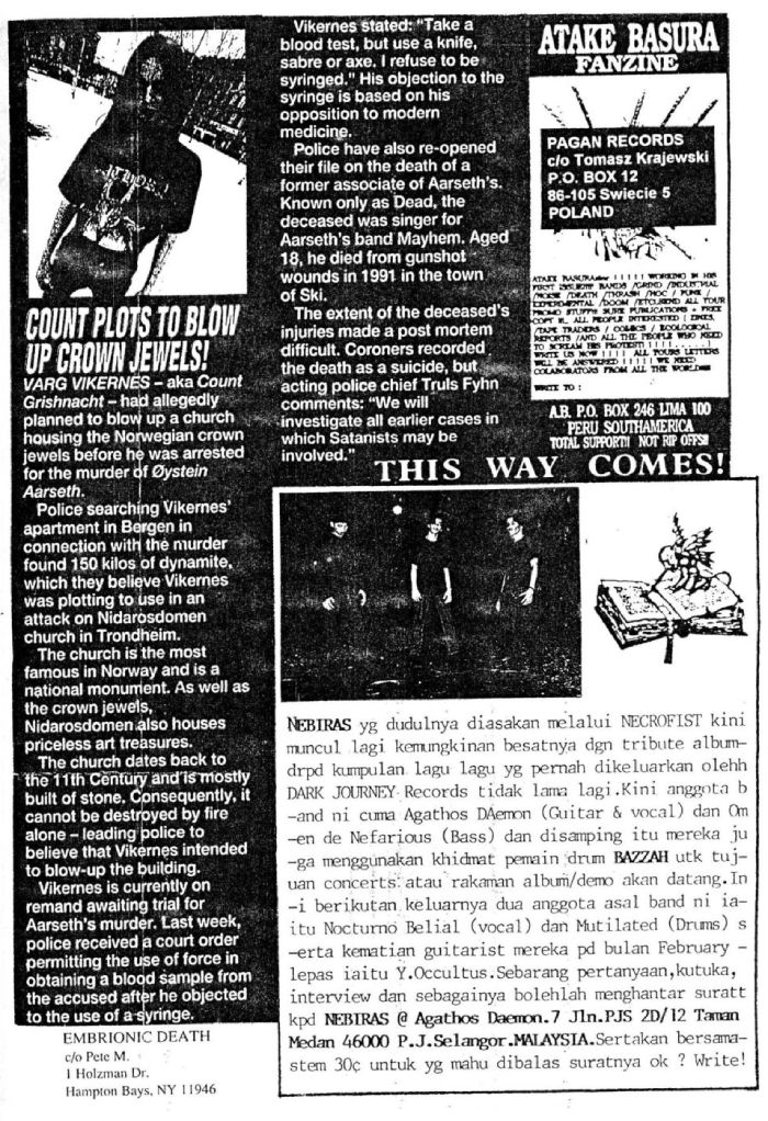 Vortex From the East Magazine (1994)