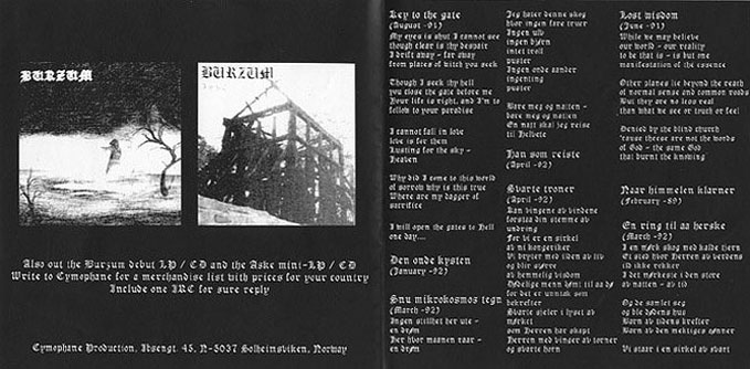 Burzum - Det Som Engang Var 1993