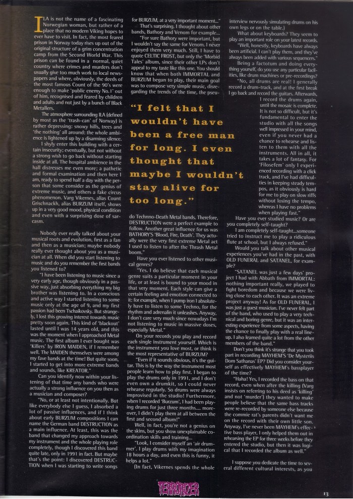 Terrorizer Magazine #28, March 1996